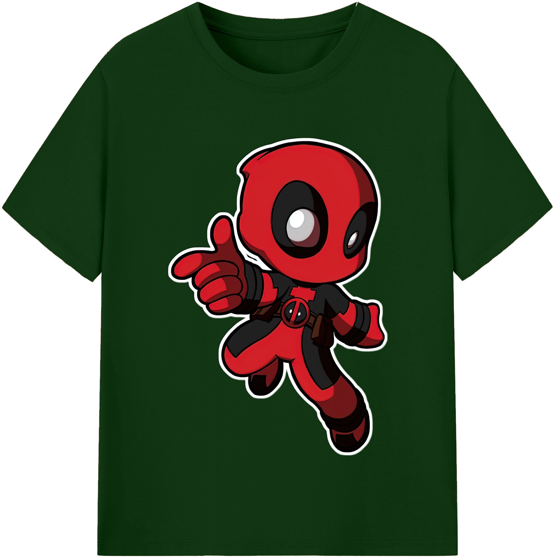 （画像用） Deadpool デッドプール 綿100％半袖Tシャツ（フロントプリント）